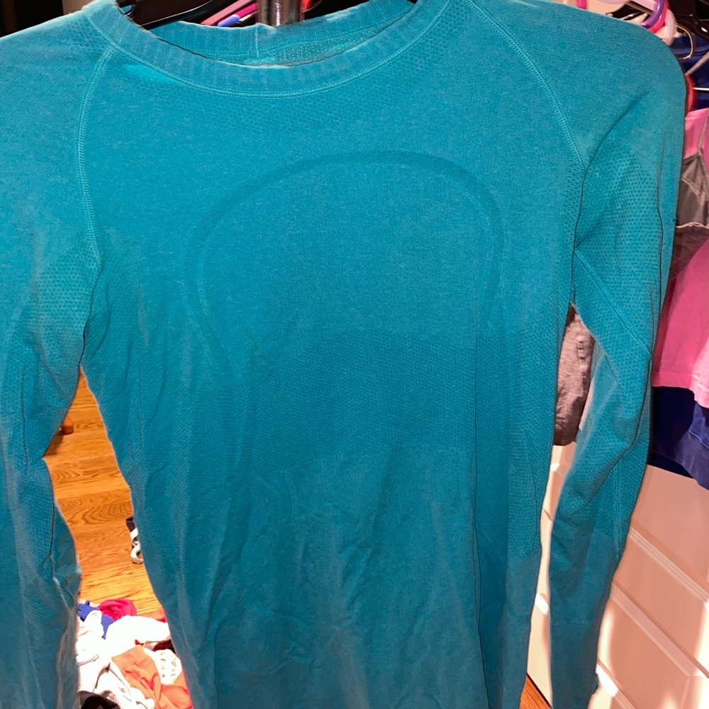 Teal long sleeve lululemon